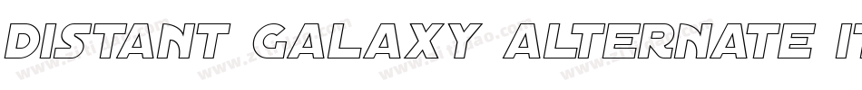 Distant Galaxy Alternate Italic字体转换